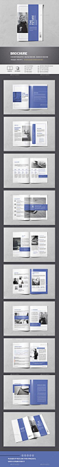 Modern Blue Squares Brochure. Download here: http://graphicriver.net/item/modern-blue-squares-brochure/11065766?ref=abradesign #brochure #design