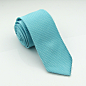 湖蓝色韩版窄领带