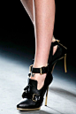 Casadei for Prabal Gurung F/W 2013 black ankle Stiletto Booties ★ ☆ #Shoes #Heels: 