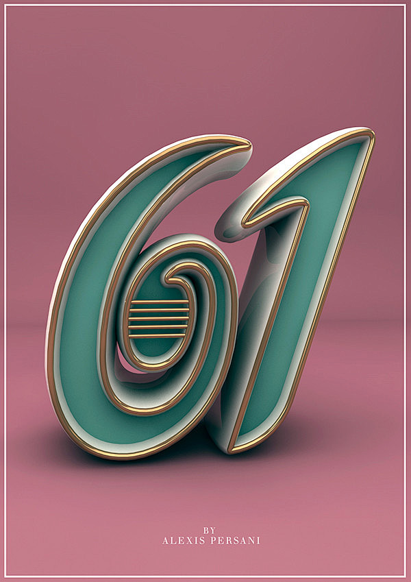 数字1-100刻画（C4D）