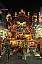 祇园祭Dashi drummers and drivers, Yoshiwara Gion Matsuri: 