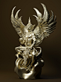 King Garuda (พญาครุฑไตรโลกนาถ), ToTo Dost : พญาครุฑผู้เป็นที่พึ่งแก่โลกทั้งสาม
Sculpt in Zbrush 
Render in Blender cycles 
Thank you!
Follow |https://www.facebook.com/Totodostart
| https://www.instagram.com/totodost/