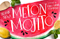 趣味设计字体 Melon Mojito Font   Vectors
