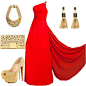 33 Wonderful Evening Polyvore Combinations- I'd change the shoe to a delicate style