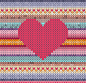 彩色针织爱心设计矢量素材，素材格式：AI，素材关键词：针织,爱心,毛线