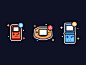 Handheld Icons game boy vector icon