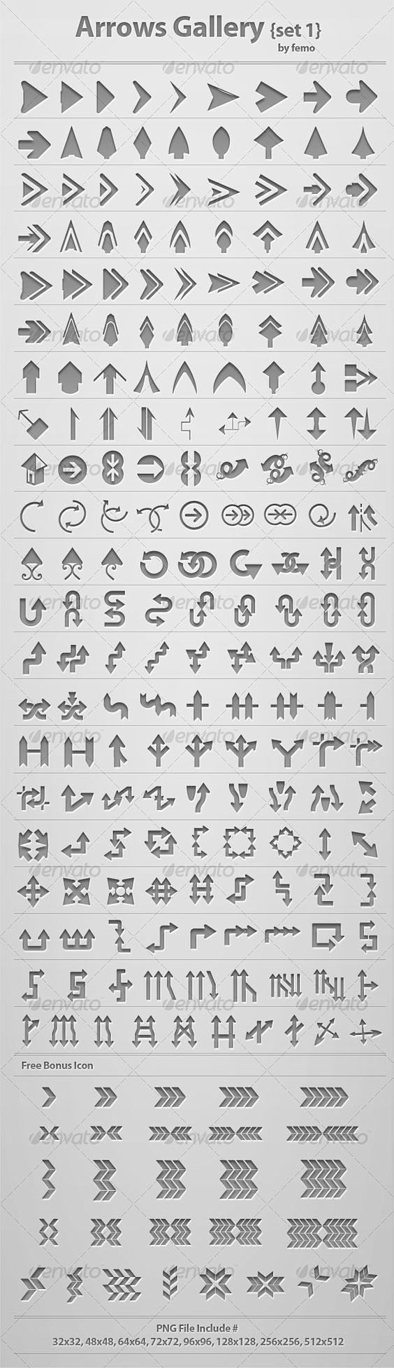 arrows icons: