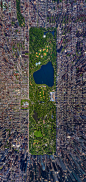 纽约曼哈顿中央公园全景图