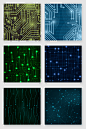 科技电路板纹理线性装饰背景矢量素材