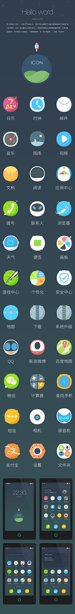 丘大叔搞设计采集到UI/UX 手机主题