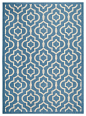 Safavieh Courtyard CY6926-243, Blue, Ivory, 7'10" Square Rug contemporary-outdoor-rugs