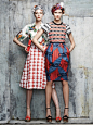 Pattern Power with Mixed Prints - bold pattern clash fashion // Moda Operandi Background: 