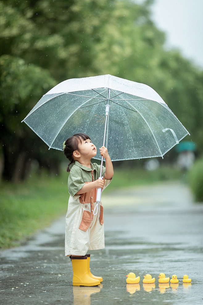 天津儿童摄影 雨天拍摄的小幼崽 - 小花...
