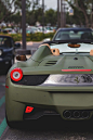 Flat Military Green Ferrari 458 Italia Spyder
#超跑#