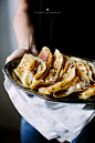 Millet crepes with a coconut pineapple