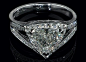 Trillion Diamond Halo Engagement Ring  Pave Split Band - ES1125