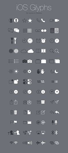 Free iOS Glyphs