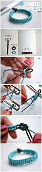 Diy Braided Bracelet Tutorial @nparker - do you think my nieces could make these??: 