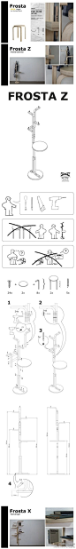 很多同学装@宜家家居IKEA 家具时真是分外小心，完全按说明书上步骤什么的。但如果不按“规定”会怎样呢？瑞士工业设计师 Andreas Bhend 就选了凳子“Frosta”为例，用现成材料加上“自己修改的说明书”，最后组合成了一款衣架……现在你知道宜家怎么玩了么？