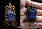 Lapis Lasuli and Copper by ~blackcurrantjewelry on deviantART