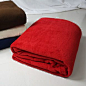 加厚珊瑚绒毯子 纯色素色床单 双人学生毛毯 沙发车用毯