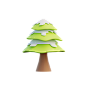 Winter Tree 3D Illustration