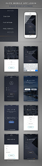 Elite移动应用程序登录（用户界面）
