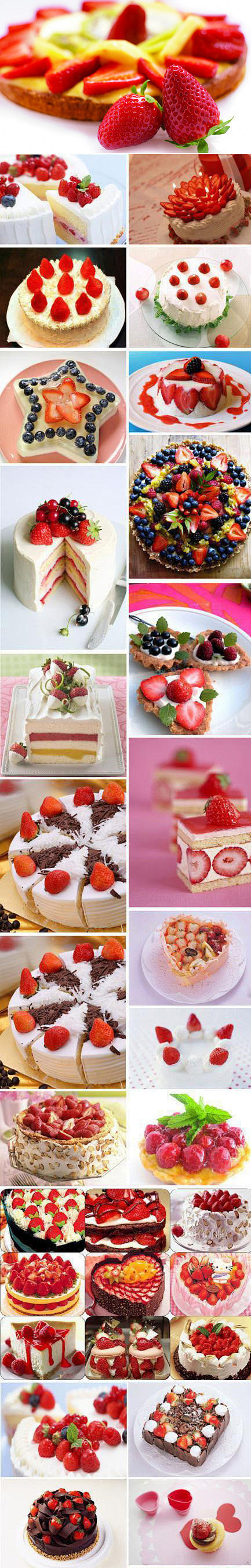 当草莓遇上蛋糕，当草莓遇上冰淇凌，当草莓...