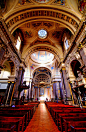 The Brompton Oratory, London in South Kensington. Also known as The Church of the Immaculate Heart of Mary. Impressive.