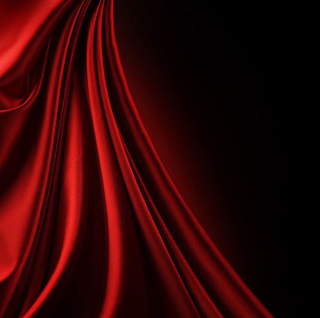 红色帷幕丝绸背景高清图片