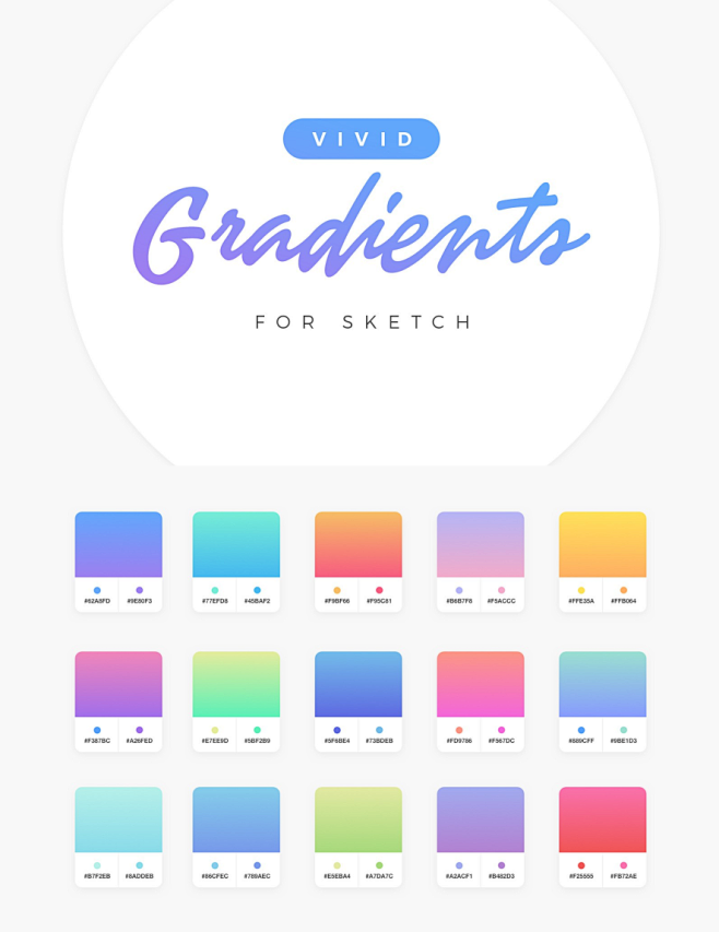Sketch 渐变配色方案 Vivid ...