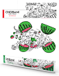 CHOBANI - packaging illustration : Packaging illustrations for CHOBANI new kids yogurts.