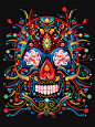 "Mexican Skull" T-Shirts & Hoodies by candelakis | Redbubble