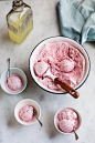 raspberry and limoncello ice cream