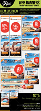 Around World Travel Web Banners - Banners & Ads Web Elements