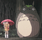 卡通图片 下雨动态 龙猫