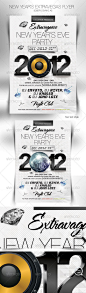 Print Templates - New Year's Extravegas Party Flyer | GraphicRiver