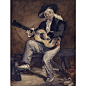 Artwork by Édouard Manet, The Spanish Singer, Made of Watercolor, gouache, graphite, laid paper
