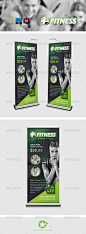 Fitness Salon Roll-Up Templates - Signage Print Templates