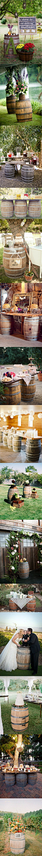 #婚礼布置#啤酒桶在婚礼上的妙用   超萌的甜品桌和餐桌台 更多: http://www.lovewith.me/share/detail/all/32990@北坤人素材