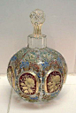 珐琅鎏金雕塑古董香水瓶