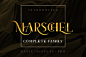 Marschel Complete Family : Marschel Complete Family --- Marschel Family is crafted with love in every details with unique curves to creates the high-class impression on any letters that formed for everyone that