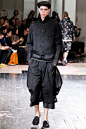 巴黎男装周Yohji Yamamoto Menswear Spring/Summer 2014 
