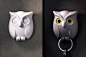 Night Owl : This wise owl dominates the night. After you work a long day, the Night Owl will sacrifice his evening to keep your keys safe. When he is not watching your keys he will slumber peacefully. When you leave your keys with him, he will wake up and