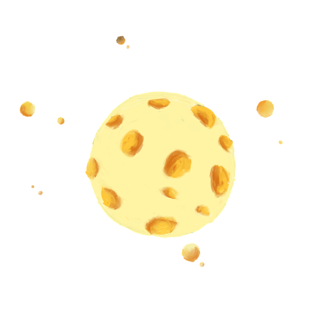 奶酪星球插画