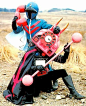 Telephone Mask (電話仮面) from 'Himitsu Sentai Gorenger': 