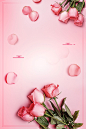 520情人节专题海报模板背景康乃馨母亲节礼物礼盒PSD分层设计素材-淘宝网
