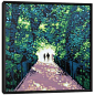 Evening Walk Together by Gordon Hunt arrives ready to hang, with hanging accessories included and no additional framing required. Every canvas print is hand-crafted in the USA, made on-demand at iCanvas, and expertly stretched around 100% North American P