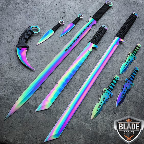 9PC RAINBOW TITANIUM...