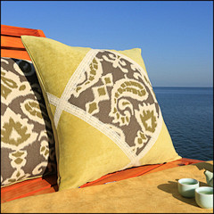 巴厘岛风情客厅卧室沙发布艺靠垫抱枕套可定...
